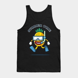 Summer Pineapple Diving Tank Top